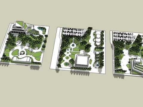 landscape architects, garden design - sketchup - YouTube on Sketchup Garden Design
 id=13305