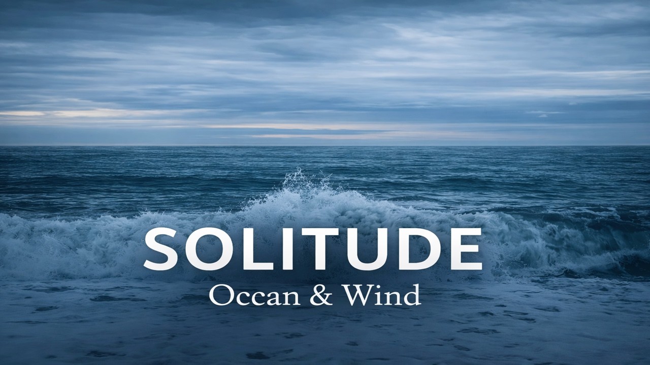 Ocean Waves & Heavy Wind Sounds (4 Hours) 🌊 Solitude for Sleep & Relaxation (No Music)