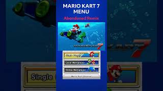 Mario Kart 7 Menu - ABANDONED REMIX #shorts