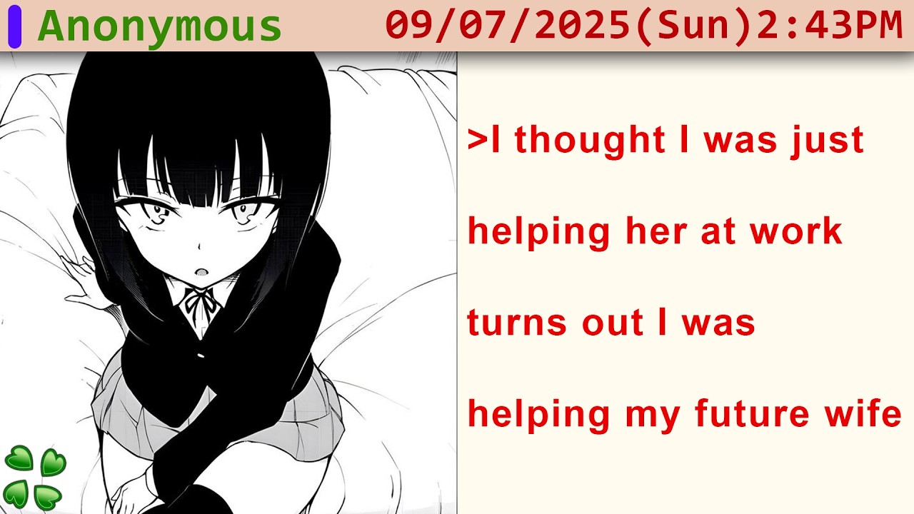 I gave advice to a girl at work, and it all ended up with us getting married - 4chan greentext story