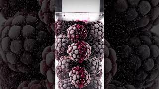 Frozen berries. Slow pressure. Perfect crack❄️🫐 #satisfying #asmr #relaxing #experiment #viral