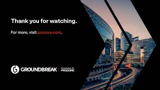 Procore's Virtual Road to Groundbreak 2020