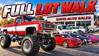 FULL LOT WALK! Squarebody commercial trucks so much You Won't Believe what Davis auto sales has ! 