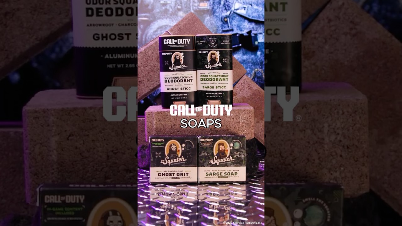 Call of Duty」ファン必見！ Dr. Squatchの限定コラボ石鹸