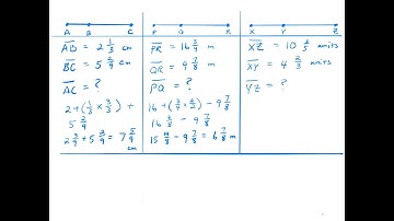 Algebra 1: Addition and subtraction of line segments