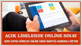 Açik Li̇selerde Onli̇ne Sinav Si̇stemi̇ne Geçi̇ş- Kaç Soru Sorulur?-Süre-Kamera Olacak Mi? Adan Zye