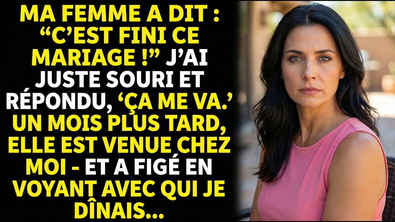 Ma Femme A Dit : 'C'est Fini Ce Mariage !' J'ai Juste Souri... Femme Infidèle. Trahison Reddit