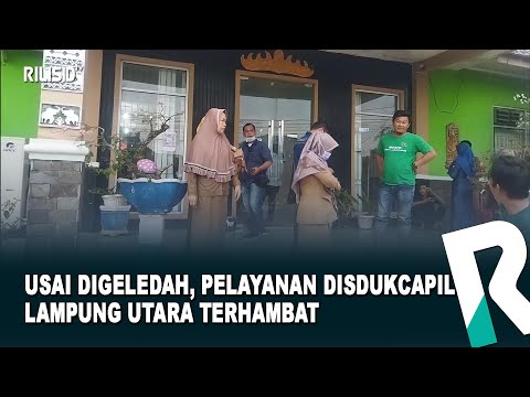 Usai Digeledah, Pelayanan Disdukcapil Lampung Utara Terhambat