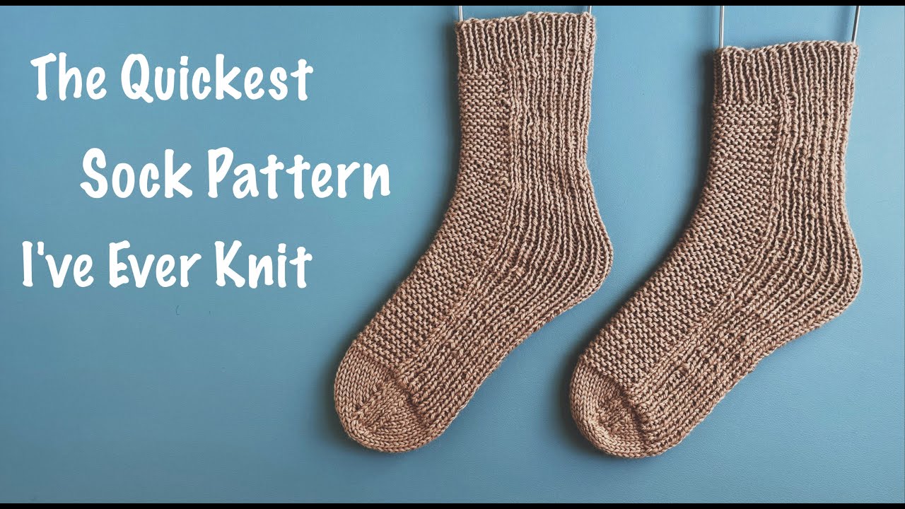 Quickest Sock Pattern I've Ever Knit | All the Details, Less Jibber-Jabber