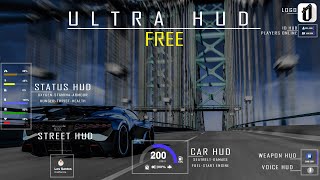 Fivem HUD (FREE) Ultra HUD ESX & QBCORE