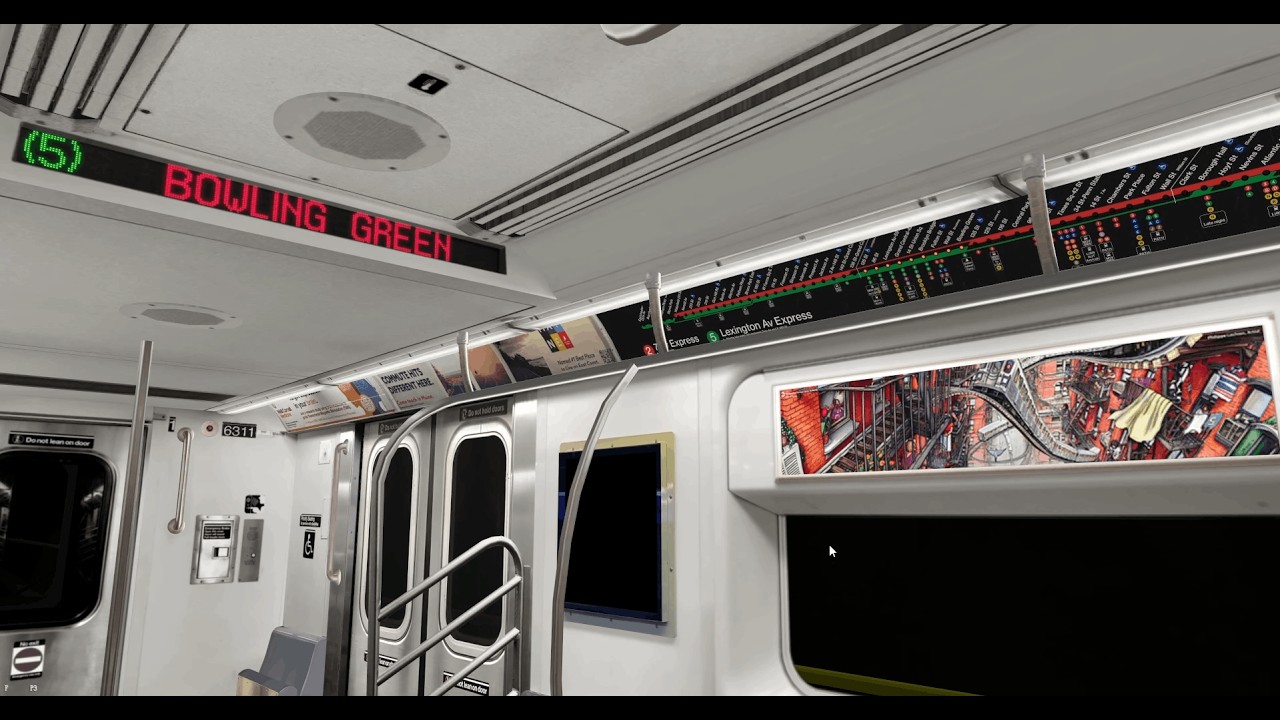 OpenBVE: R142 (5) from 149th St to Bowling Green