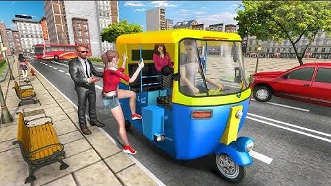 Modern tuk tuk Auto Rickshaw : free driving games android gameplay