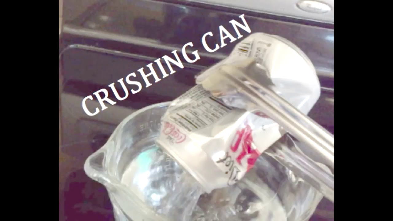Air Pressure Can CRUSHER Experiment (How to crush a can with air