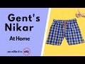 जेंट्स निकर की कटिंग और सिलाई सबसे आसान तरीके से |Gents Nikar cutting and stitching| Mens Shorts