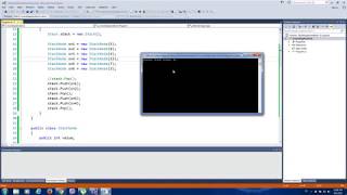 STACK IMPLEMENTATION IN C# PROGRAMMING LANGUAGE