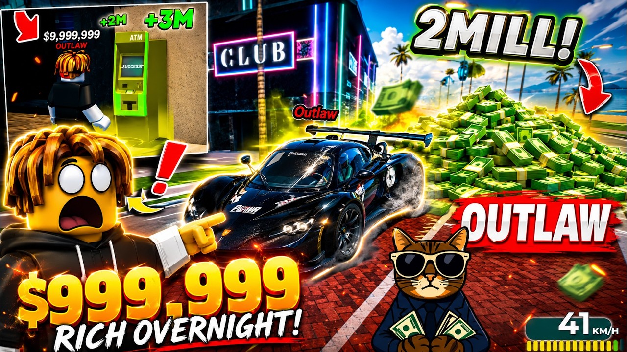 🔥 I Got RICH with the $999,999 OUTLAW Car in Roblox! 💰🏎️