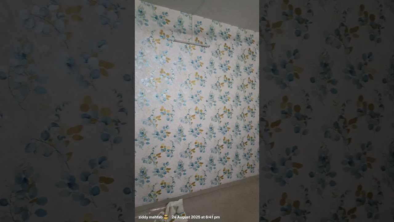 3d flower 🌸 wallpaper in wall 😀 