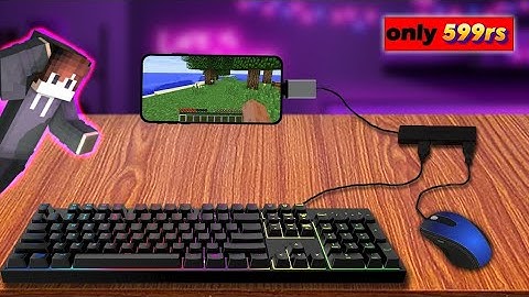 Playing Minecraft Pe With Keyboard and Mouse 😳🔥 Under 599rs