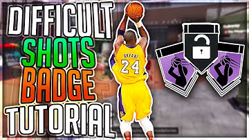 HOW TO GET DIFFICULT SHOTS BADGE FAST (PATCH 10) - NBA 2K18 - Tips & Tricks