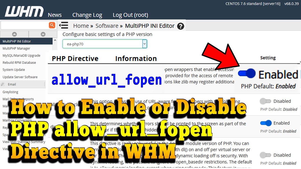 Allow url. Allow_URL_fopen.