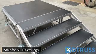 Assemble stage with stair
