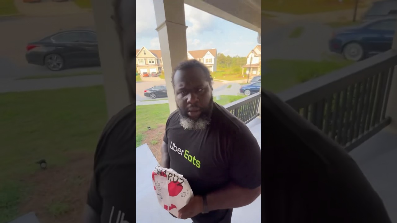UberEats driver keeps eating customers food! 