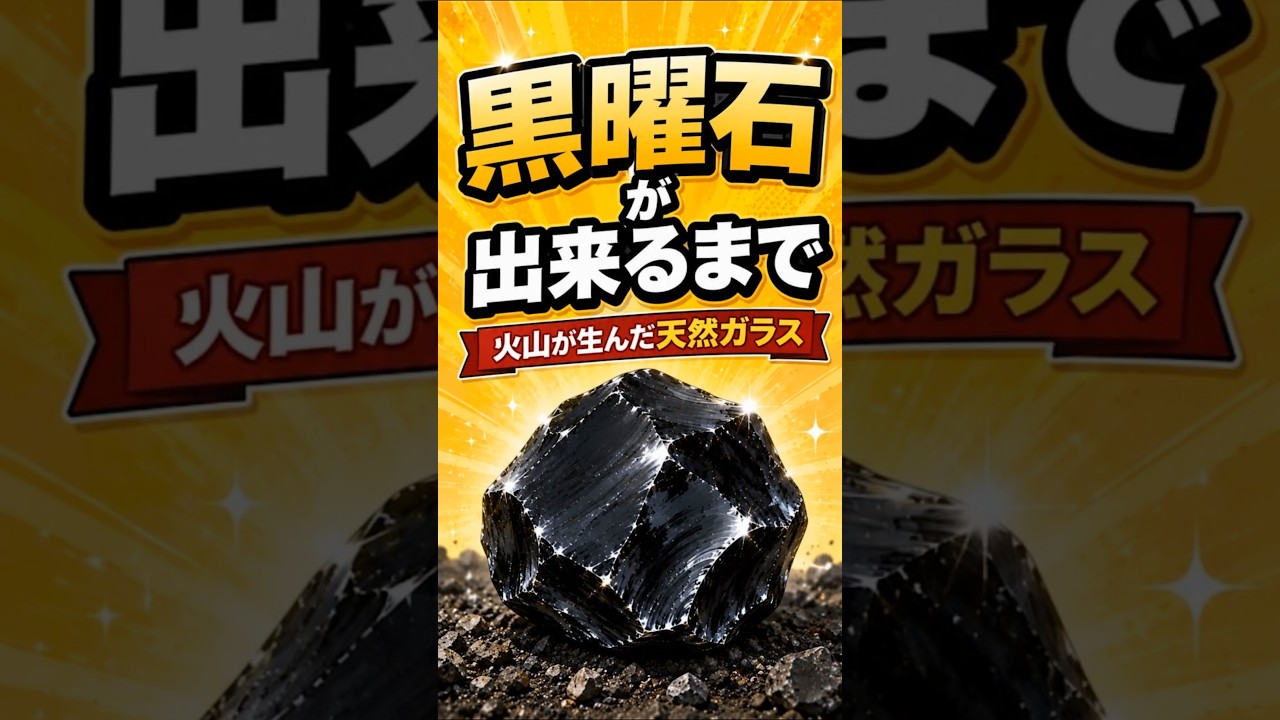 黒曜石が出来るまで - YouTube
