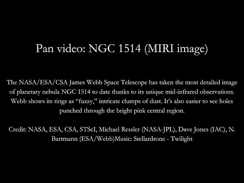 Pan video: NGC 1514 (MIRI image)