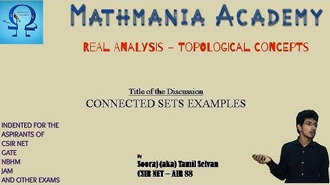 Connected sets on real plane - Lec 72 - Real Analysis