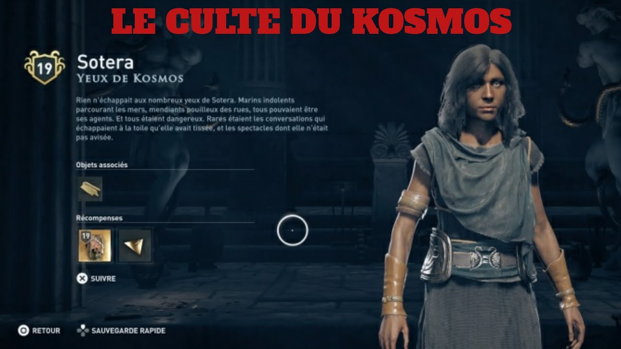 [FR/PS4] ASSASSIN'S CREED ODYSSEY -- LE CULTE DU KOSMOS : SOTERA [MEGARIS]