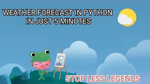 WEATHER FORECAST IN PYTHON , PYDROID 3 IN JUST 5 MINUTES MODULES IN DESCRIPTION #sllcoding