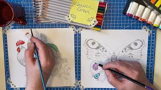 Colouring with DecoTime! Waterbased Markers and Watercolour Pencils!