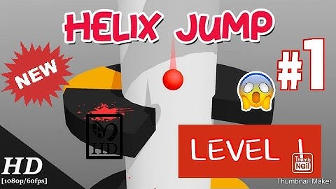 HELIX JUMP ANDROID GAMEPLAY  WALKTHROUGH LEVEL-1 2020