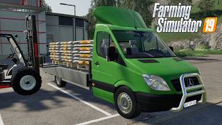FS19 - Mercedes Sprinter CDI PICK-UP - NEW CAR MOD for Farming Simulator 2019 ROLEPLAY GAMEPLAY