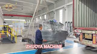 Two-color die-cutting + waste removal stacking machine #cartonprinter #diecutter #corrugated