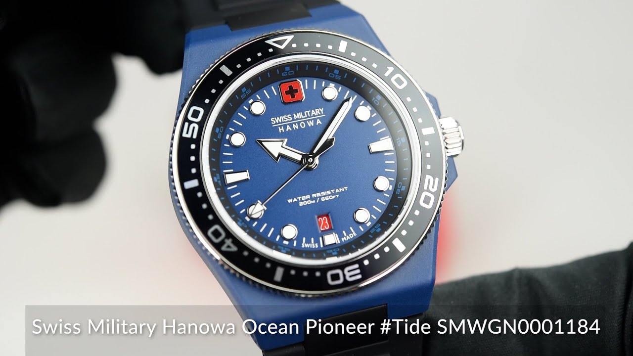 Swiss Military Hanowa Ocean Pioneer #Tide SMWGN0001184 - YouTube