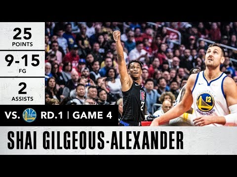 Shai Gilgeous-Alexander Career-High 25 Points vs. Warriors | 4/21