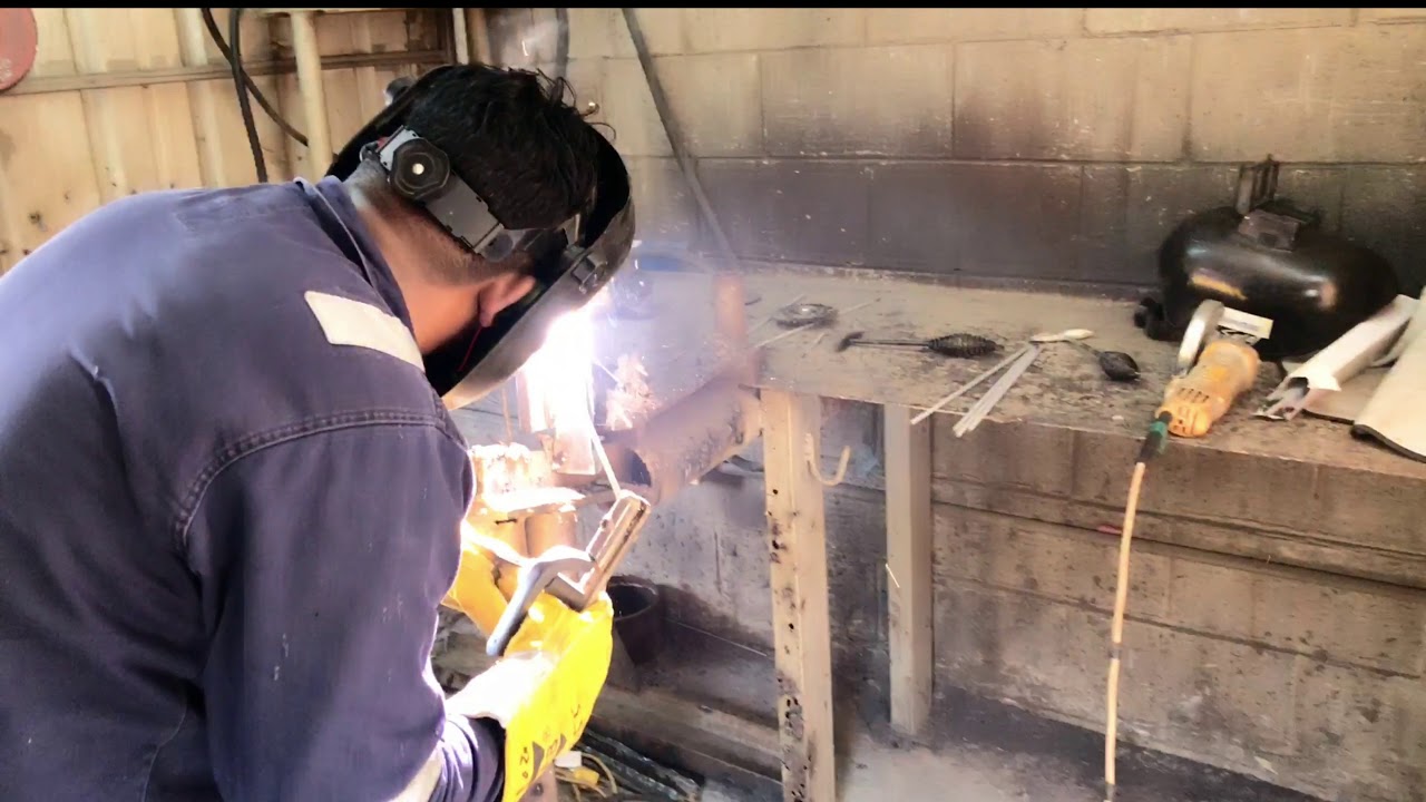 Stick welding 7018, PF/3F verticale position welding palate YouTube