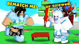 She Wanted Revenge, So I Used Extra Damage... (Roblox Bedwars)