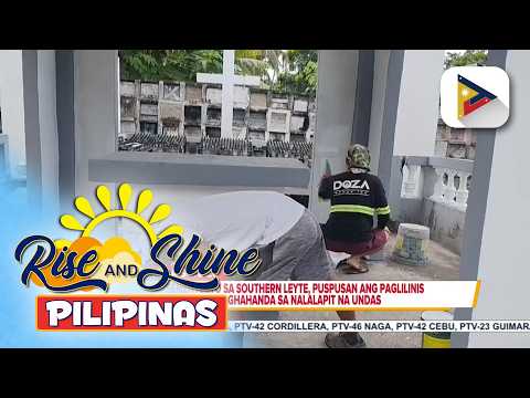 Ilang sementeryo sa Southern Leyte, maagang sinimulan ang paglilinis ng puntod para sa kanilang...