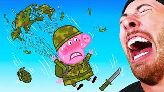 Peppa Pig Joins The Army *FUNNY*