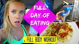 Full Day Of Eating | Full Body Workout + Healthy Tuna Patties