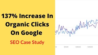 SEO Case Study: 137% Increase In Clicks On Google
