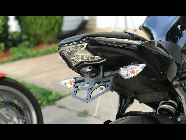 Kemimoto fender eliminator kit - Ninja 650 / Z650 - YouTube