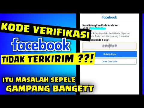 Cara mengatasi kode verifikasi Facebook tidak Terkirim ke HP kita