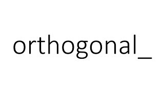 orthogonal initialization in PyTorch