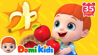 Apples and Bananas | A-E-I-O-U Vowels Song |More Nursery Rhymes for Toddlers | Baby Songs - Domikids