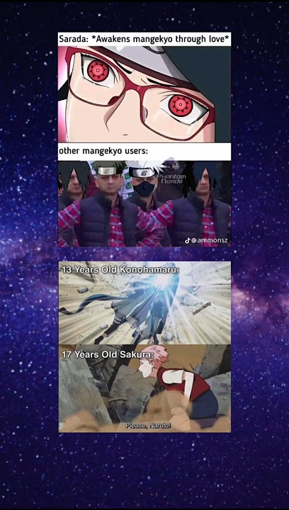 sarada awake mangekyo through love ! #anime #naruto #sasuke #itachi #uchiha #sakura