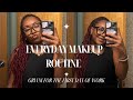 grwm for the first day of work | everyday makeup routine !