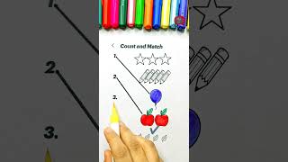 Count, Match & Color 🌈 | Fun Counting Worksheet for Kids